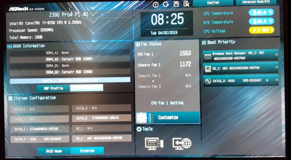 Acer Predator Triton 500 SE bios