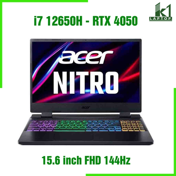 Laptop Gaming Acer Nitro 5 AN515-58-75NM - Core i7-12650H GeForce RTX 4050 15.6inch FHD 144Hz