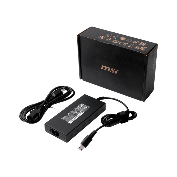 Sạc MSI 330W chân USB chữ nhật, Sạc MSI GT GE Alpha