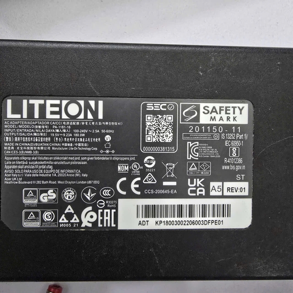 Sạc Laptop Acer Predator Helios Neo 16 - Nitro 230W Chicony Delta Liteon