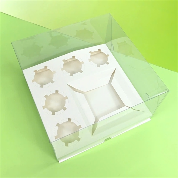 Hộp Cupcake 5 bánh +1 bánh gato KT25.4*25.4*12.7㎝ T200