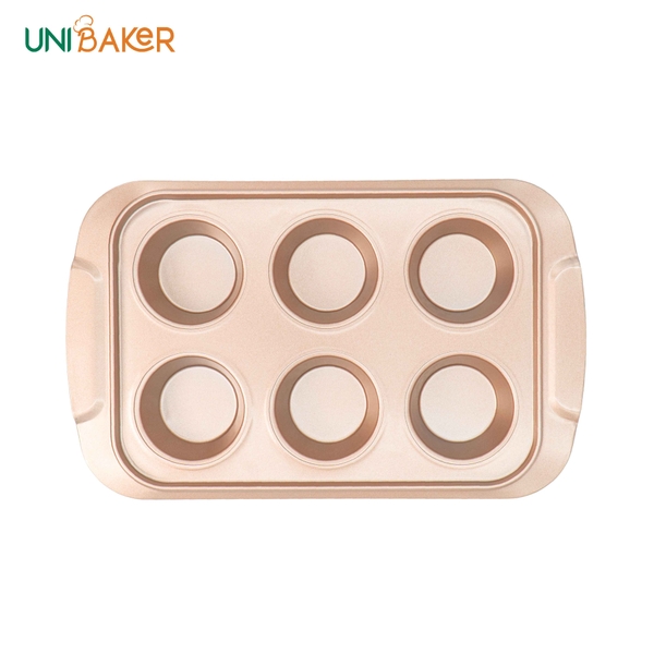 Khuôn nướng 6 bánh cupcake Unibaker MB842