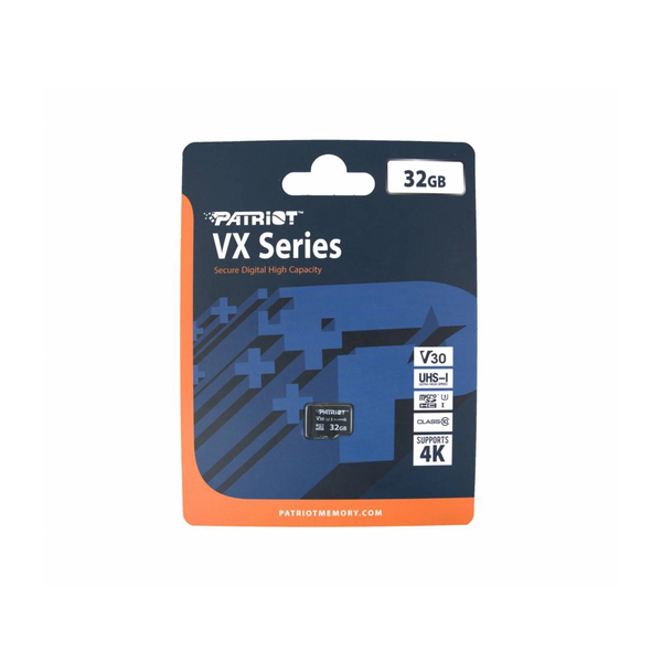 Thẻ nhớ MicroSD Patriot VX Series V30 chuẩn U3 ghi hình 4K