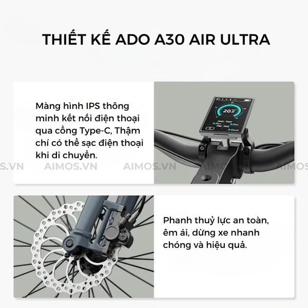 Cổng sạc Type C ADO A30 AIR ULTRA