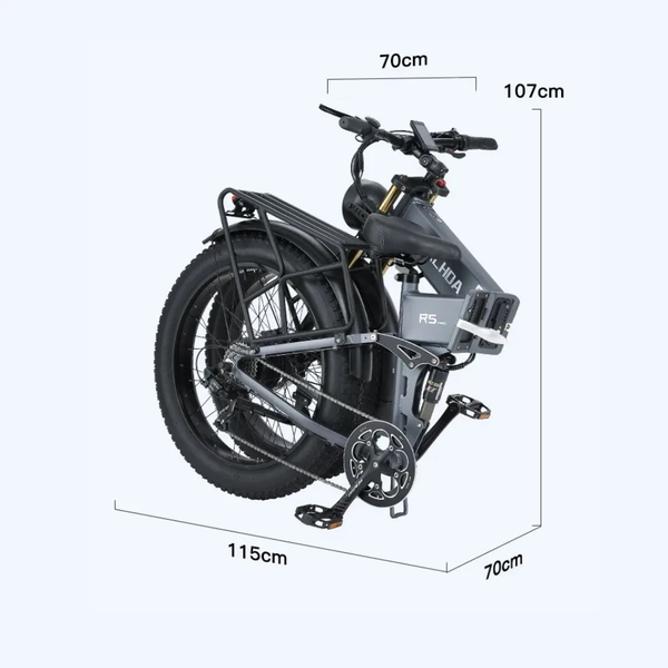 BURCHDA R5 PRO thiết kế gấp gọn