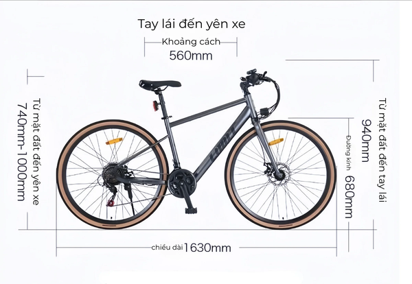 Xe đạp trợ lực điện Limit 700C