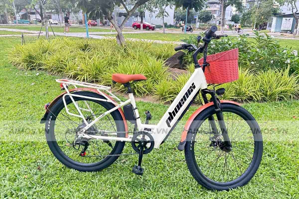 Xe đạp trợ lực điện Phoenix C1 làm từ hợp kim nhôm nhẹ, bền chắc