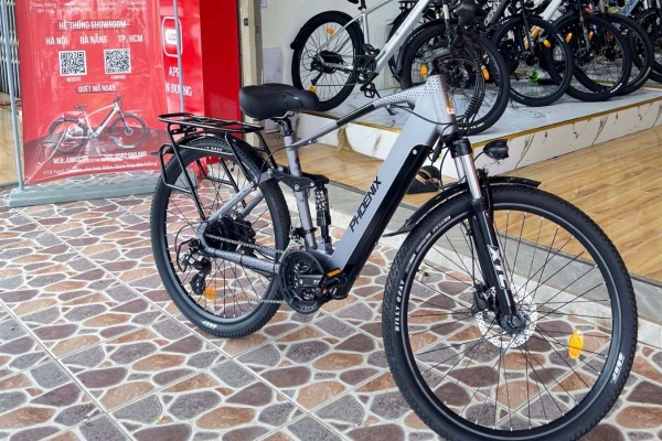 Xe đạp trợ lực điện Phoenix M16 giấu pin tinh tế