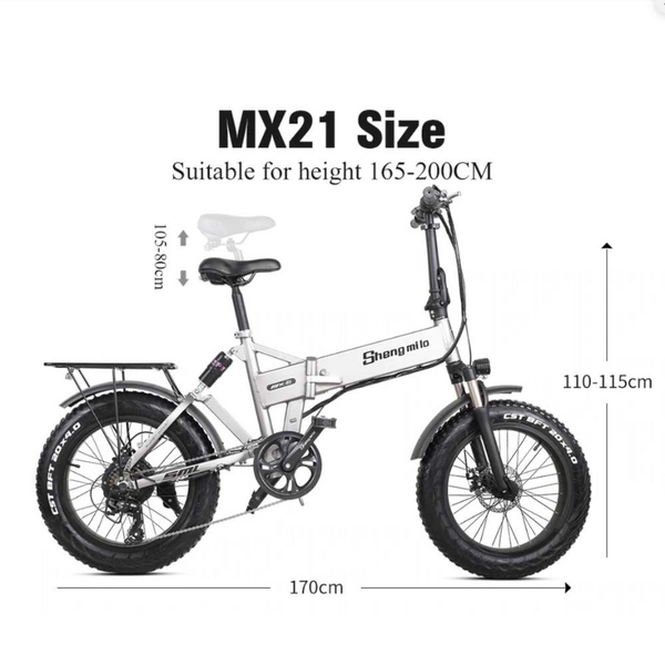 xe đạp trợ lực điện Shengmilo MX21