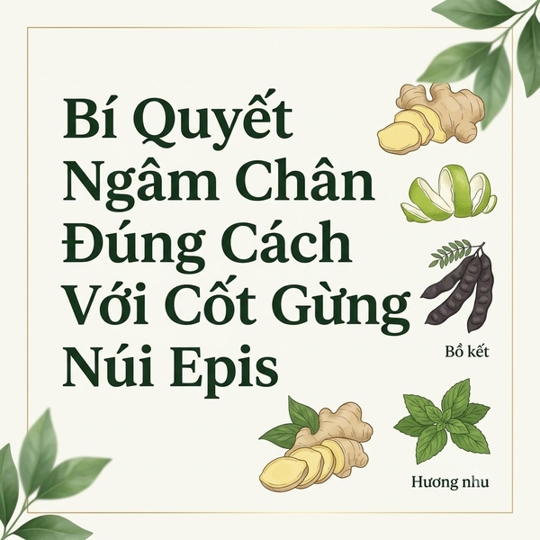 Bí Quyết Ngâm Chân Đúng Cách Với Cốt Gừng Núi Epis