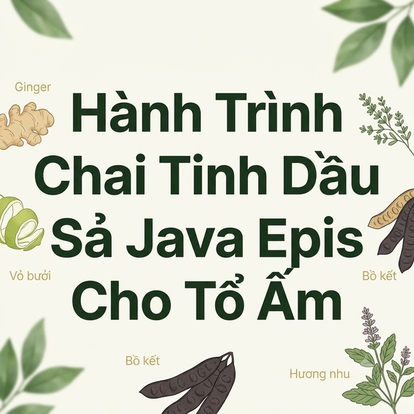 Hành Trình Chai Tinh Dầu Sả Java Epis Cho Tổ Ấm