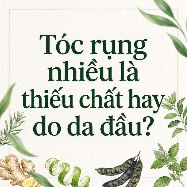 Tóc rụng nhiều là thiếu chất hay do da đầu?