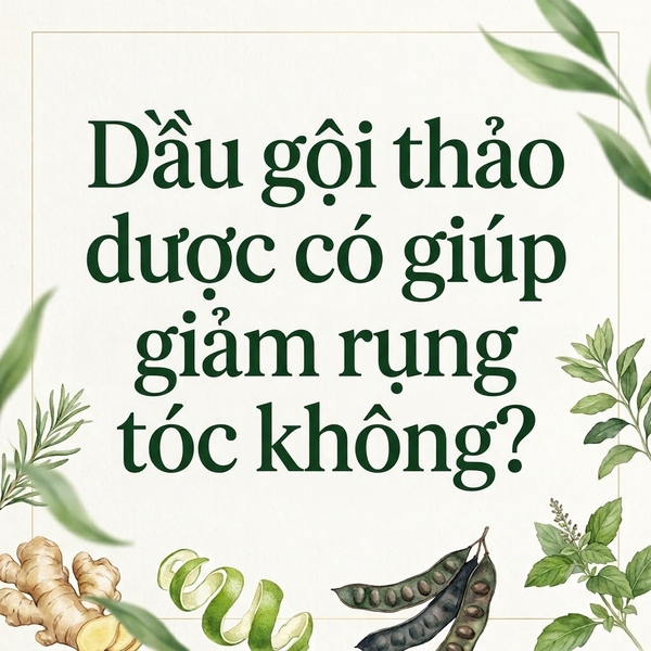 Dầu gội thảo dược có giúp giảm rụng tóc không?