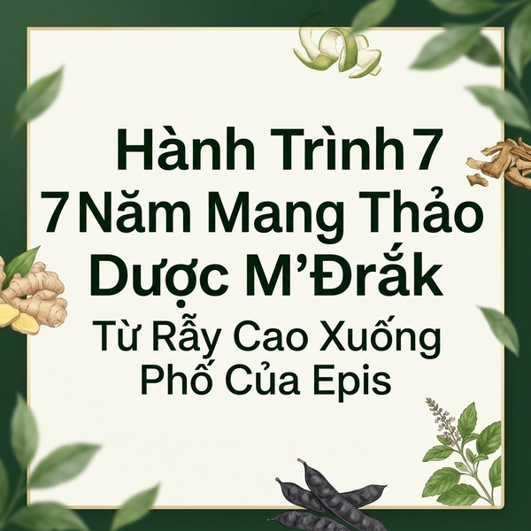 Hành Trình 7 Năm Mang Thảo Dược M’Đrắk Từ Rẫy Cao Xuống Phố Của Epis