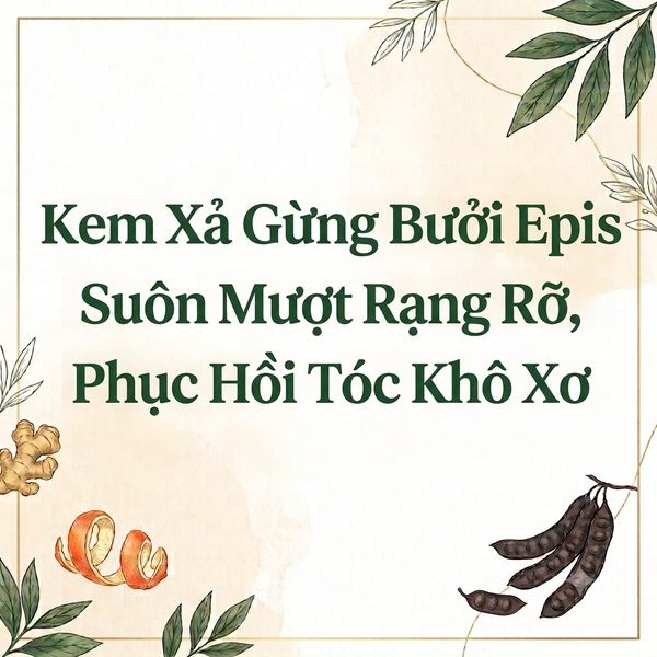 Kem Xả Gừng Bưởi Epis: Suôn Mượt Rạng Rỡ, Phục Hồi Tóc Khô Xơ