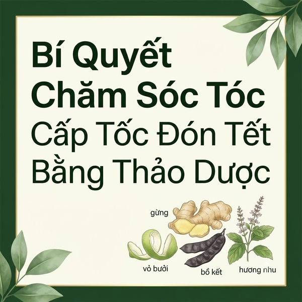 Bí Quyết Chăm Sóc Tóc Cấp Tốc Đón Tết Bằng Thảo Dược