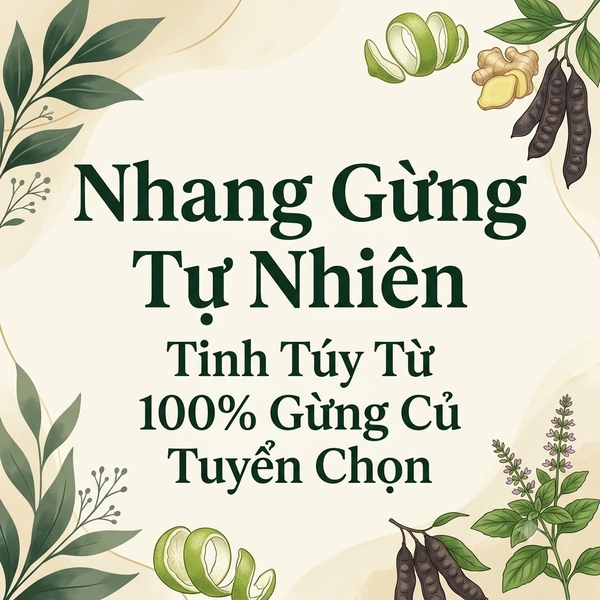 Nhang Gừng Tự Nhiên: Tinh Túy Từ 100% Gừng Củ Tuyển Chọn