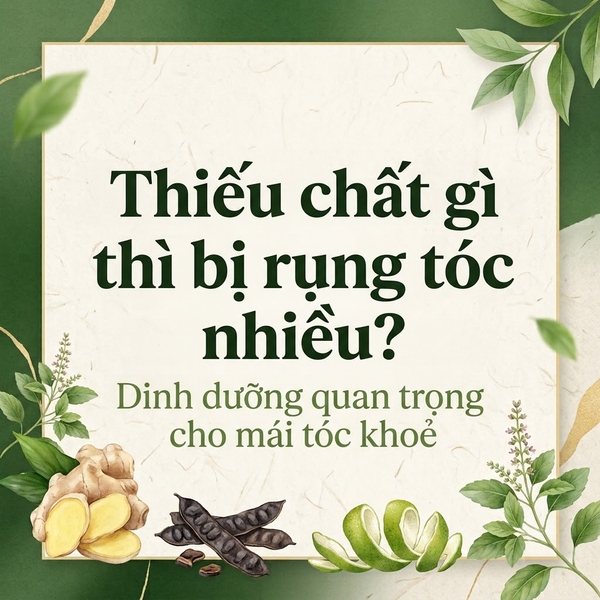 Thiếu chất gì thì bị rụng tóc nhiều? Dinh dưỡng quan trọng cho mái tóc khoẻ