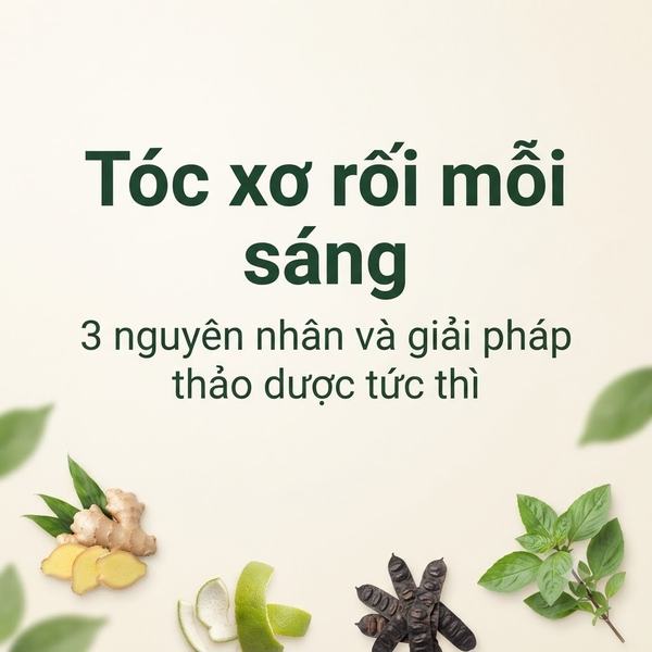 Tóc xơ rối mỗi sáng – 3 nguyên nhân và giải pháp thảo dược tức thì