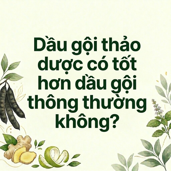 Dầu gội thảo dược có tốt hơn dầu gội thông thường không?