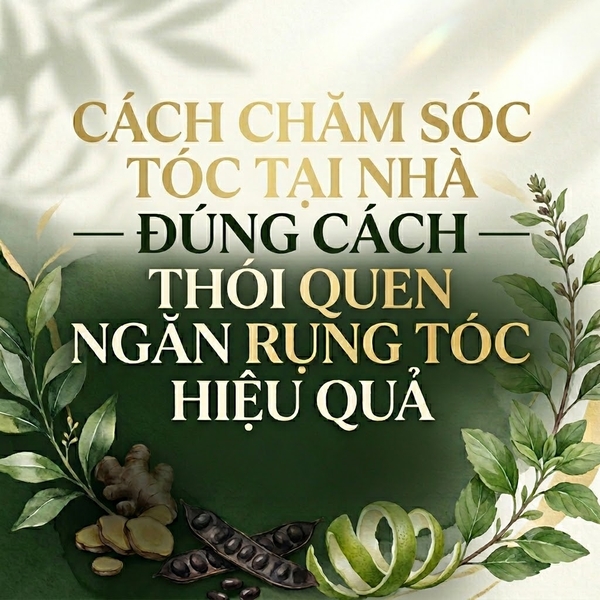 Cách chăm sóc tóc tại nhà đúng cách — Thói quen ngăn rụng tóc hiệu quả