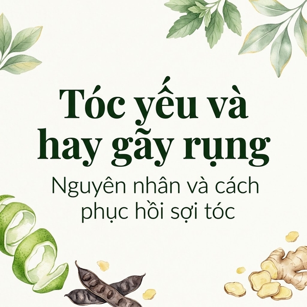 Tóc yếu và hay gãy rụng — Nguyên nhân và cách phục hồi sợi tóc