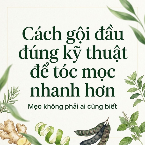 Cách gội đầu đúng kỹ thuật để tóc mọc nhanh hơn – Mẹo không phải ai cũng biết