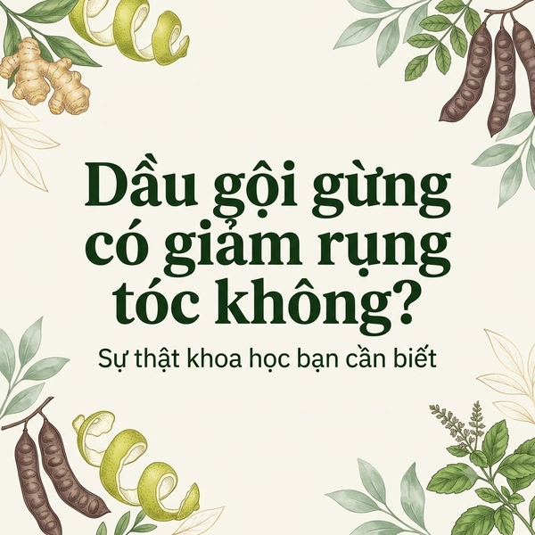 Dầu gội gừng có giảm rụng tóc không? Sự thật khoa học bạn cần biết