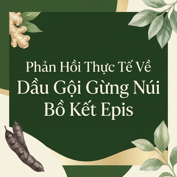 Phản Hồi Thực Tế Về Dầu Gội Gừng Núi Bồ Kết Epis