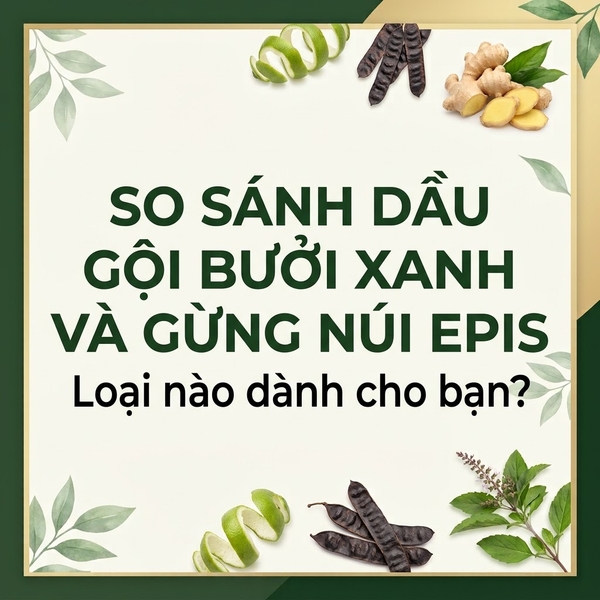 So sánh dầu gội bưởi xanh và gừng núi Epis – Loại nào dành cho bạn?