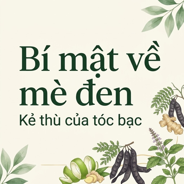 Bí mật về mè đen: Kẻ thù của tóc bạc