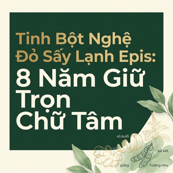 Tinh Bột Nghệ Đỏ Sấy Lạnh Epis: 8 Năm Giữ Trọn Chữ Tâm