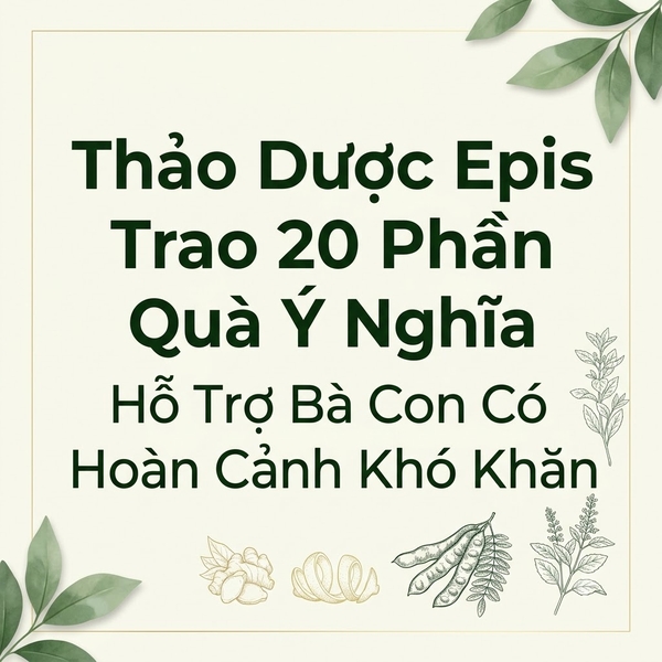 Thảo Dược Epis Trao 20 Phần Quà Ý Nghĩa Hỗ Trợ Bà Con Có Hoàn Cảnh Khó Khăn