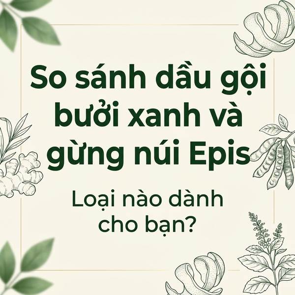 So sánh dầu gội bưởi xanh và gừng núi Epis – Loại nào dành cho bạn?