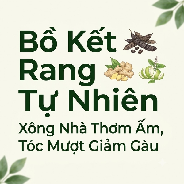 Bồ Kết Rang Tự Nhiên: Xông Nhà Thơm Ấm, Tóc Mượt Giảm Gàu