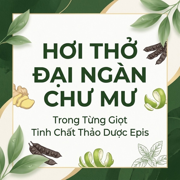 Hơi Thở Đại Ngàn Chư Mư Trong Từng Giọt Tinh Chất Thảo Dược Epis