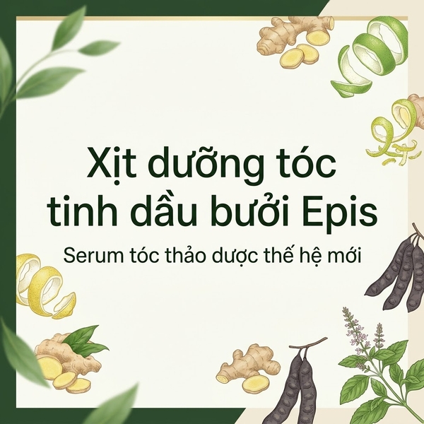Xịt dưỡng tóc tinh dầu bưởi Epis – Serum tóc thảo dược thế hệ mới
