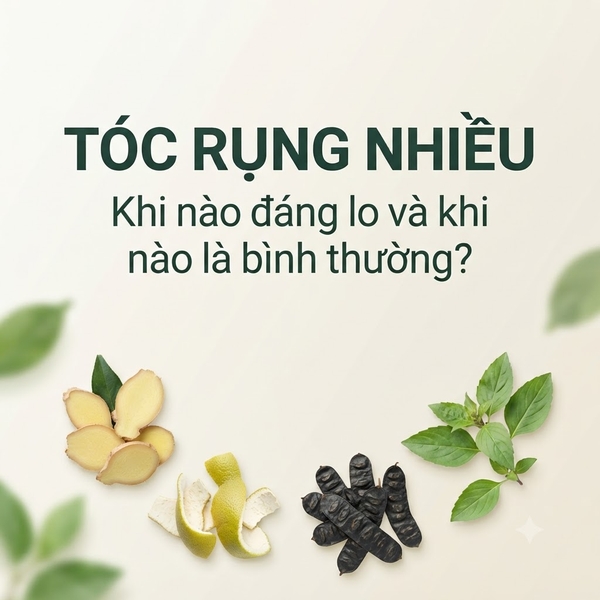 Tóc rụng nhiều – Khi nào đáng lo và khi nào là bình thường?