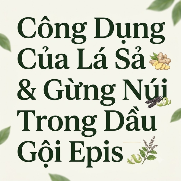 Công Dụng Của Lá Sả & Gừng Núi Trong Dầu Gội Epis