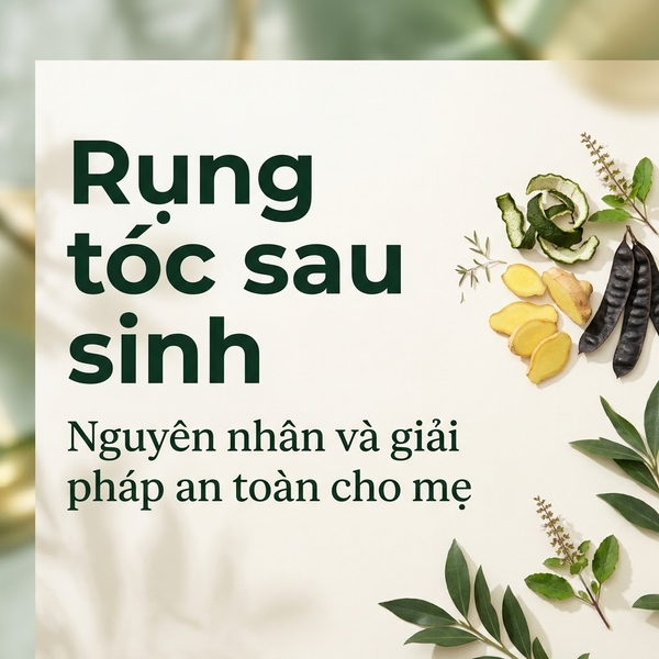Rụng tóc sau sinh — Nguyên nhân và giải pháp an toàn cho mẹ