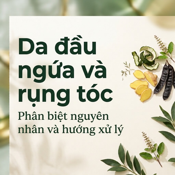Da đầu ngứa và rụng tóc — Phân biệt nguyên nhân và hướng xử lý