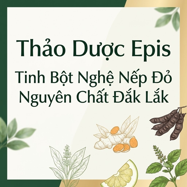 Thảo Dược Epis – Tinh Bột Nghệ Nếp Đỏ Nguyên Chất Đắk Lắk