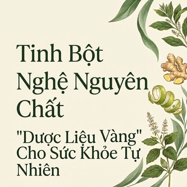 Tinh Bột Nghệ Nguyên Chất: "Dược Liệu Vàng" Cho Sức Khỏe Tự Nhiên