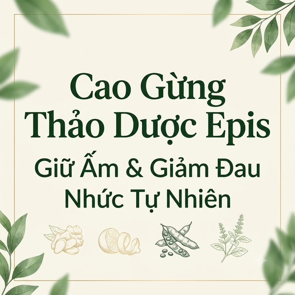 Cao Gừng Thảo Dược Epis: Giữ Ấm & Giảm Đau Nhức Tự Nhiên
