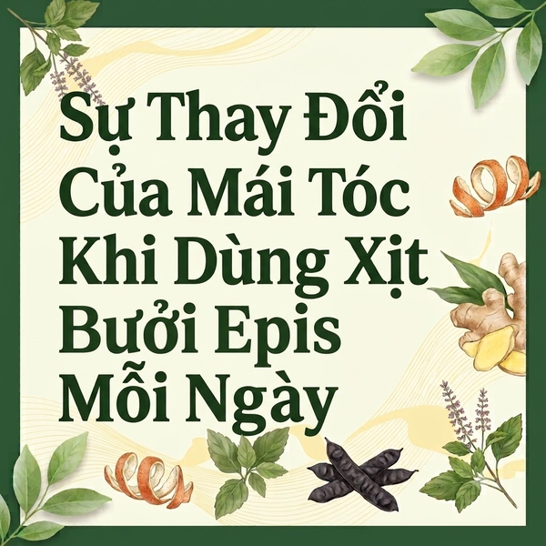Sự Thay Đổi Của Mái Tóc Khi Dùng Xịt Bưởi Epis Mỗi Ngày
