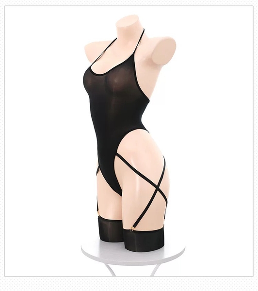 [HOISERY] Tất/vớ body Kumquat Bodystock PK2401 toàn thân cho nữ gợi cảm kèm đai mẫu mới nhất Bralettehousevn