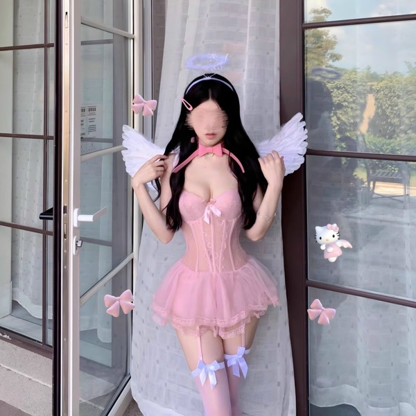 Đầm váy nữ 𝐒𝟐𝟎𝟕𝟒 𝐁𝐎𝐑𝐀 𝐂𝐎𝐑𝐒𝐄𝐓 phong cách balletcore dáng corset có xương định hình phối bèo thiên thần tiểu thư nữ tính Bralettehousevn