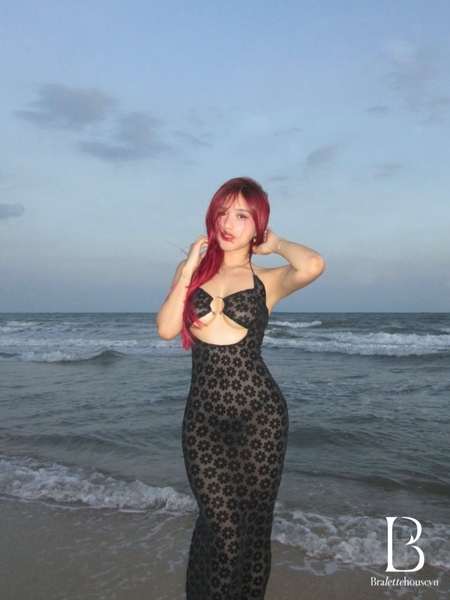 Đầm váy nữ Juhi Dress S2088 dáng dài ôm sát quyến rũ du lịch Bralettehousevn