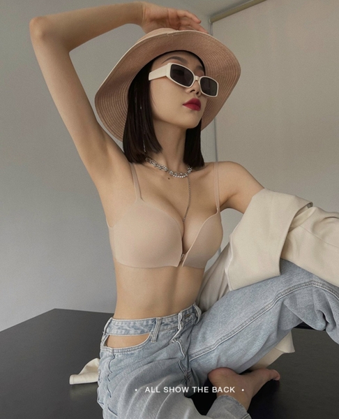 ÁO LÓT NỮ KHÔNG GỌNG CÓ MÚT GÀI KHÓA TRƯỚC NÂNG NGỰC VỪA THOẢI MÁI BRA COMFY BASIC S1544 Bralettehousevn