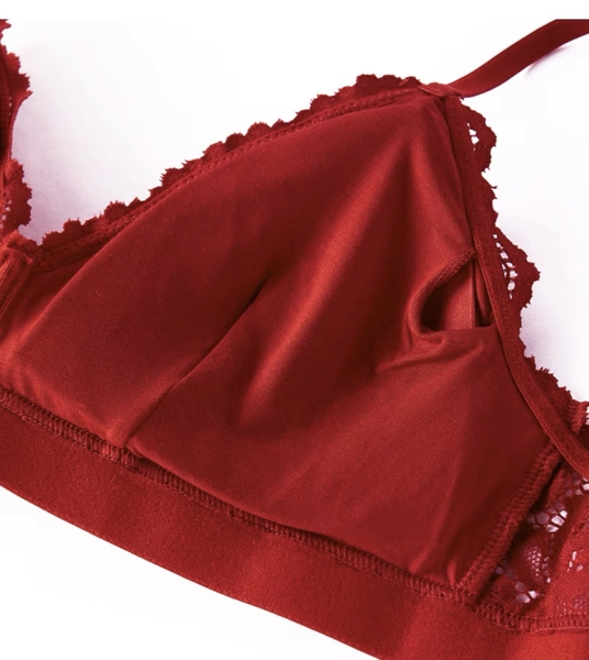 SET ĐỒ LÓT NỮ Sugar Set S370 KHÔNG GỌNG CÓ THỂ THAY MÚT KÈM QUẦN TAM GIÁC PHỐI REN MỀM MẠI Bralettehousevn